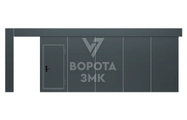 Откатные ворота промышленные 3000×3500 ЗМК-4959