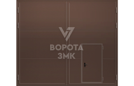 Ворота промышленные распашные 2000×3000 ЗМК-4973