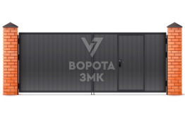 Ворота автоматические гаражные 1500×2000 ЗМК-4843