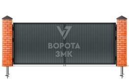 Алюминиевые ворота 1500×2500 ЗМК-4755