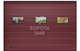 Секционные автоматические ворота Дорхан 2500×2250 ЗМК-2914