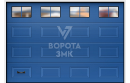 Секционные ручные ворота 3000×2250 ЗМК-3316