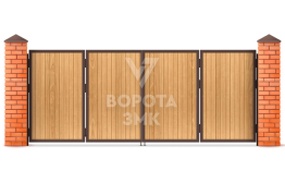 Ворота подъемные гаражные 2500×2500 ЗМК-2061